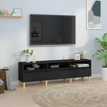 TV Cabinet Black 150x30x44.5 cm Engineered Wood