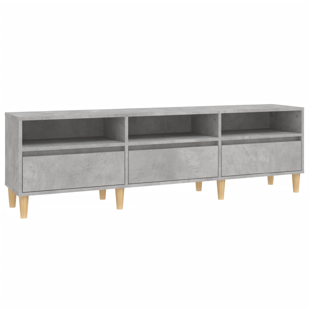 TV Cabinet Concrete Grey 150x30x44.5 cm Engineered Wood