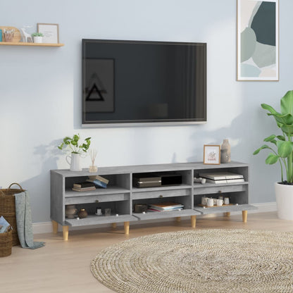 TV Cabinet Concrete Grey 150x30x44.5 cm Engineered Wood