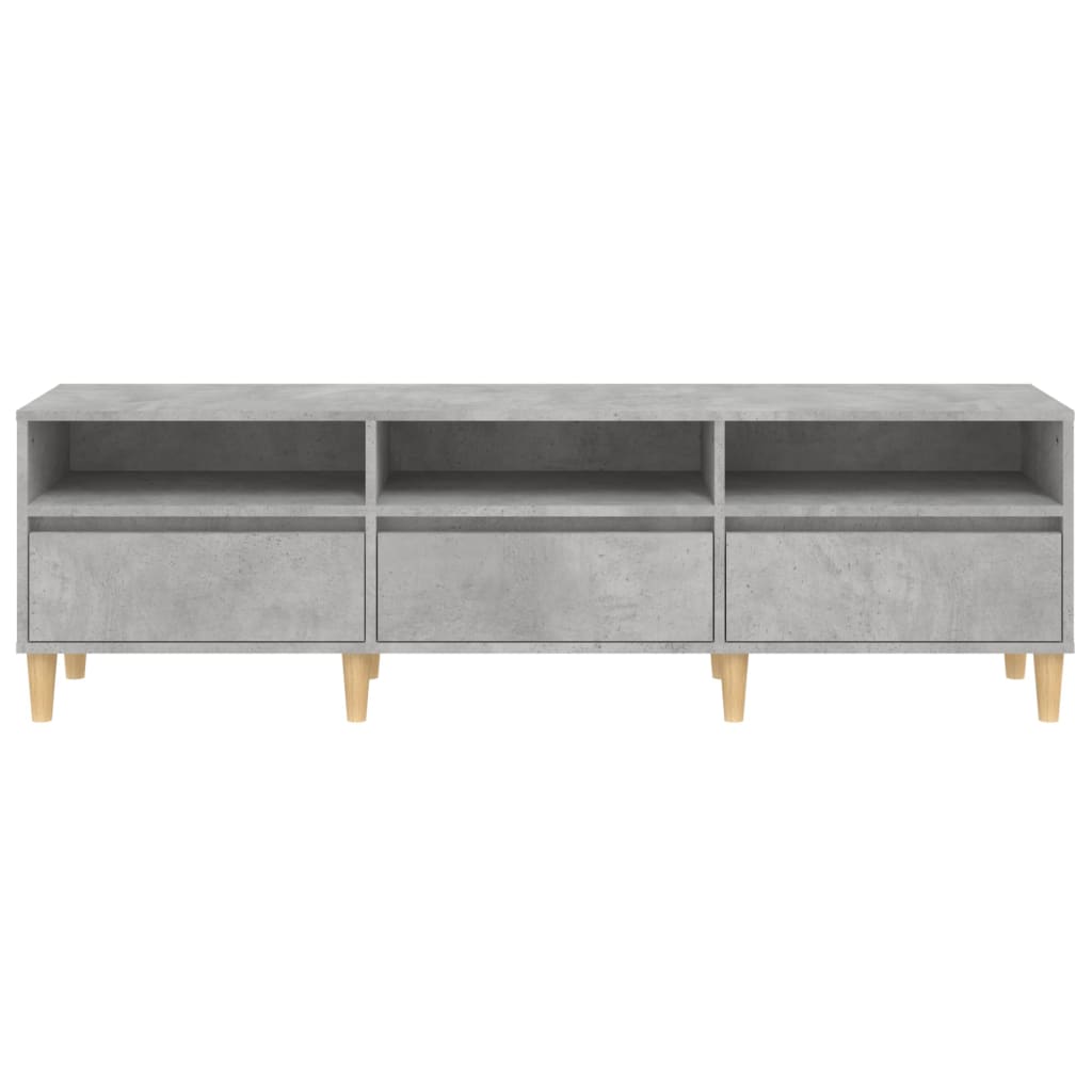 TV Cabinet Concrete Grey 150x30x44.5 cm Engineered Wood