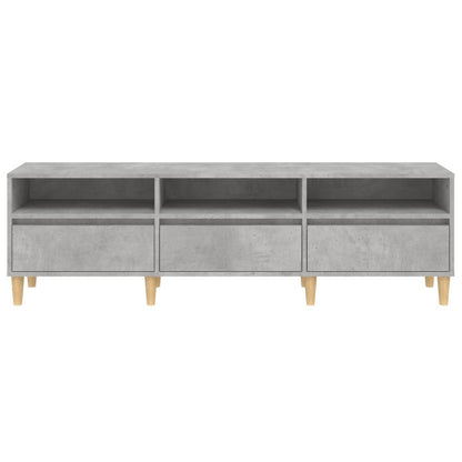 TV Cabinet Concrete Grey 150x30x44.5 cm Engineered Wood