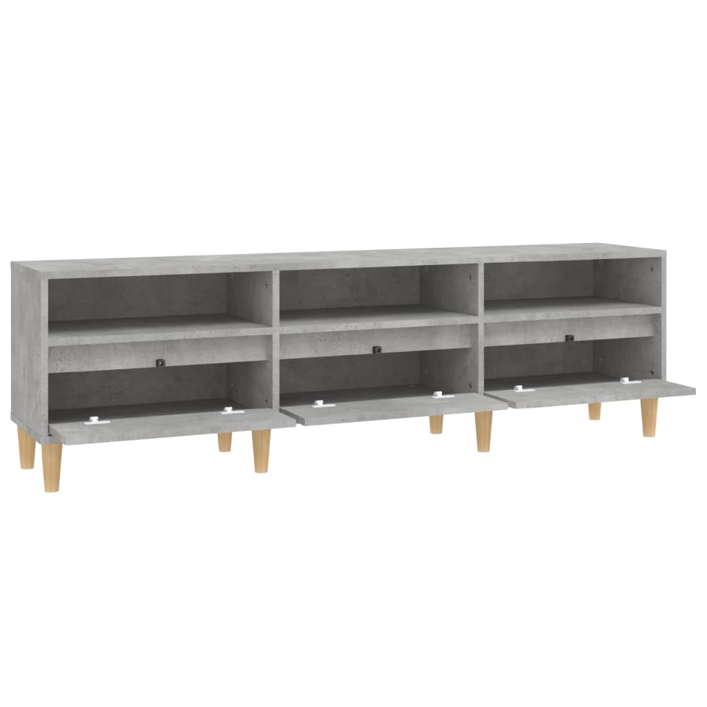 TV Cabinet Concrete Grey 150x30x44.5 cm Engineered Wood