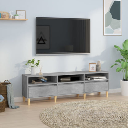 TV Cabinet Concrete Grey 150x30x44.5 cm Engineered Wood