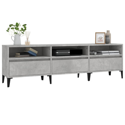 TV Cabinet Concrete Grey 150x30x44.5 cm Engineered Wood