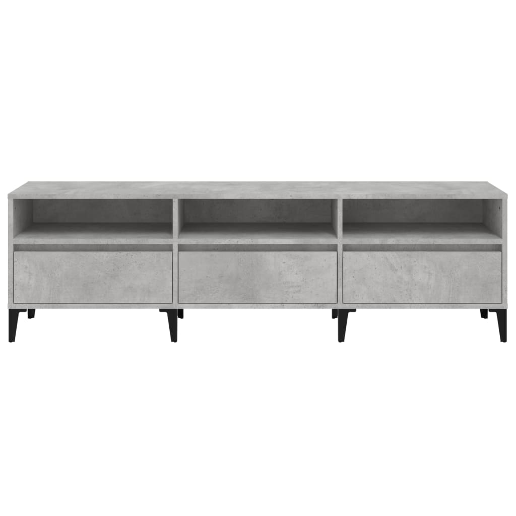 TV Cabinet Concrete Grey 150x30x44.5 cm Engineered Wood