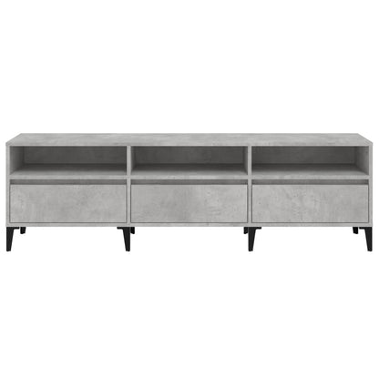 TV Cabinet Concrete Grey 150x30x44.5 cm Engineered Wood