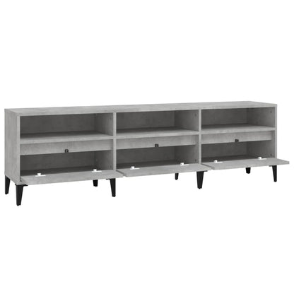 TV Cabinet Concrete Grey 150x30x44.5 cm Engineered Wood