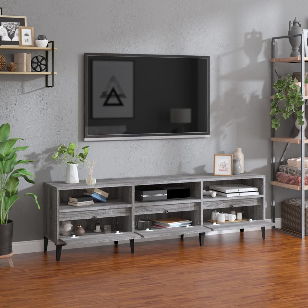 TV Cabinet Grey Sonoma 150x30x44.5 cm Engineered Wood