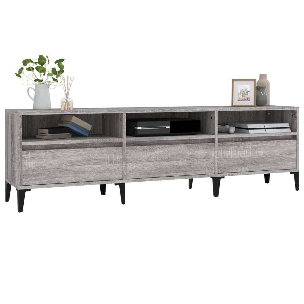 TV Cabinet Grey Sonoma 150x30x44.5 cm Engineered Wood