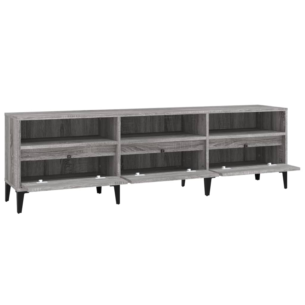 TV Cabinet Grey Sonoma 150x30x44.5 cm Engineered Wood