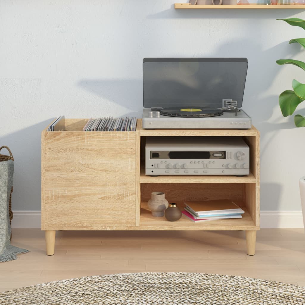 Record Cabinet Sonoma Oak 84.5x38x48 cm Engineered Wood