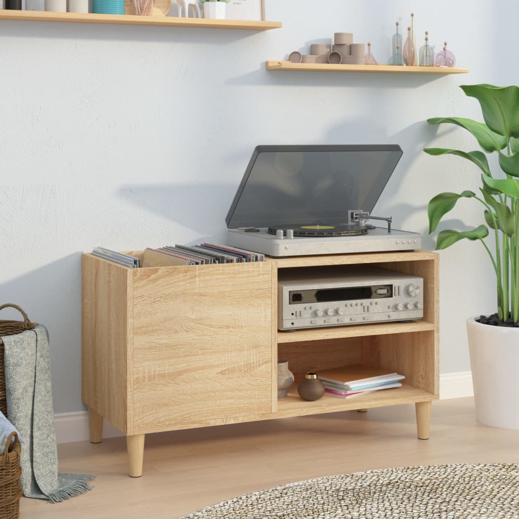 Record Cabinet Sonoma Oak 84.5x38x48 cm Engineered Wood