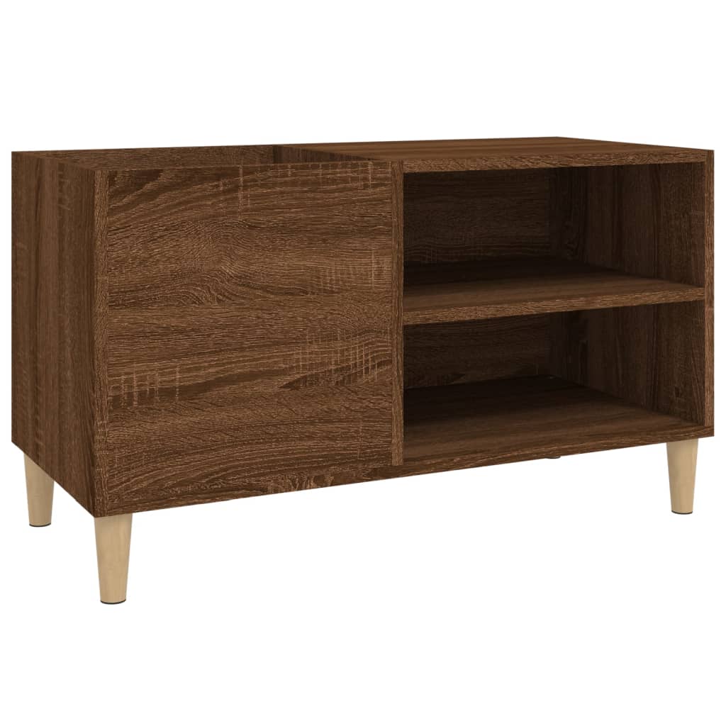 Record Cabinet Brown Oak 84.5x38x48 cm Engineered Wood