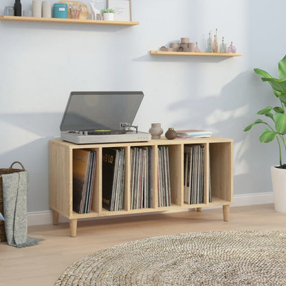 Record Cabinet Sonoma Oak 100x38x48 cm Engineered Wood