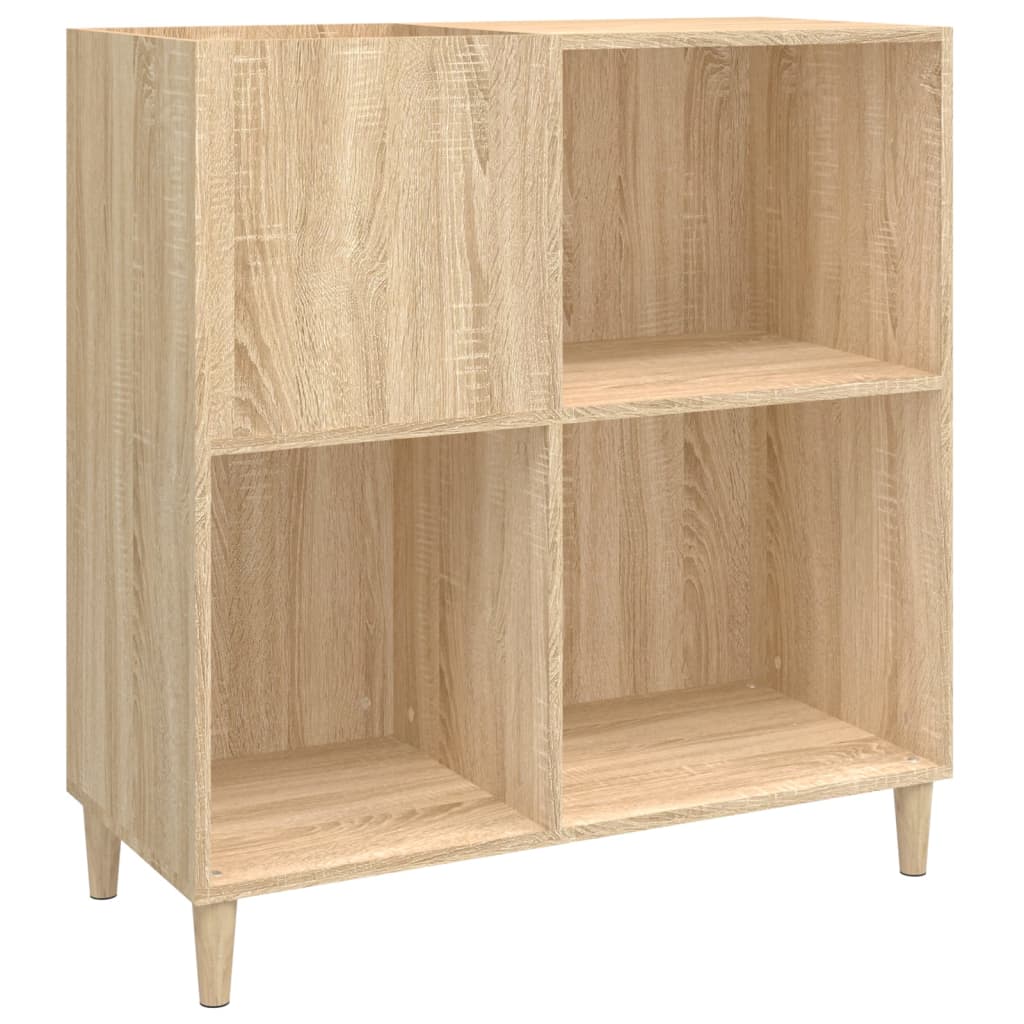 Record Cabinet Sonoma Oak 84.5x38x89 cm Engineered Wood