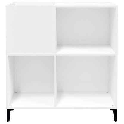 Record Cabinet White 84.5x38x89 cm Engineered Wood