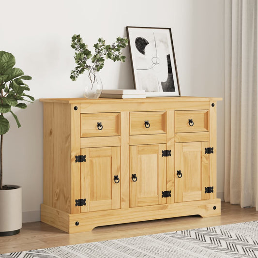 Sideboard Corona Brown 112x43x78 cm Solid Wood Mexican Pine