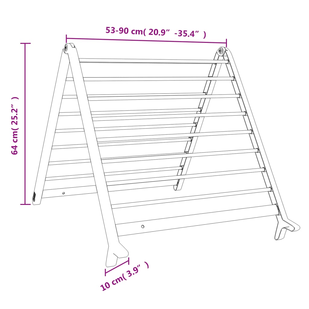 Drying Rack for Bathtub Extendable 53-90 cm Aluminium