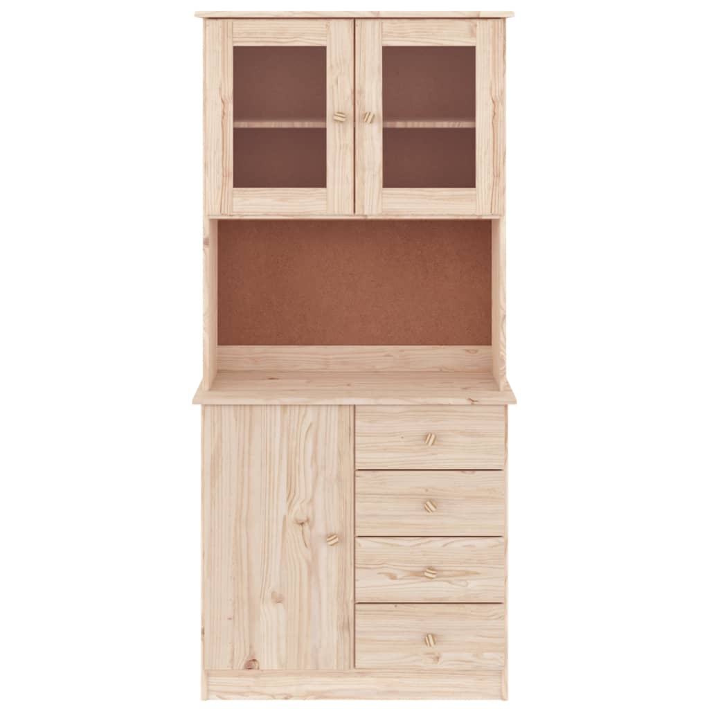 Highboard ALTA 77x35x165 cm Solid Wood Pine