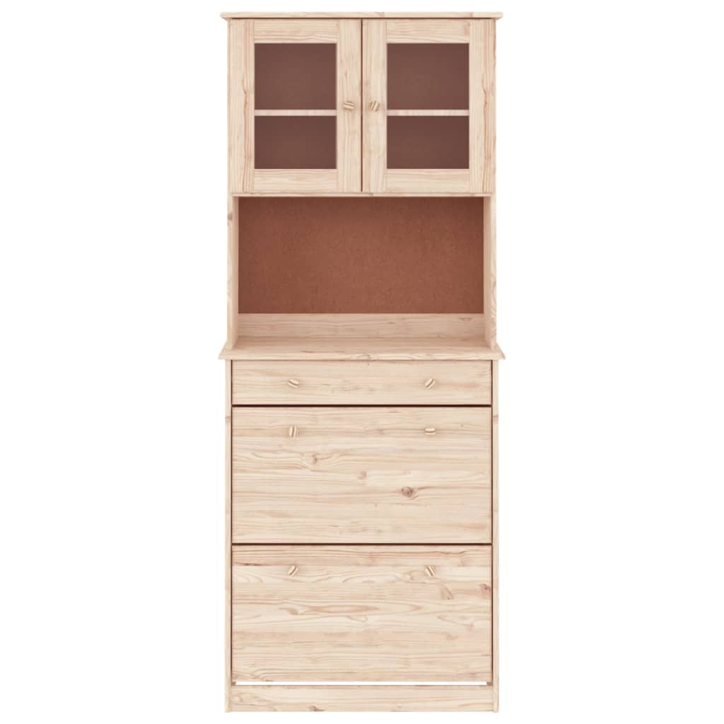 Highboard ALTA 77x35x188 cm Solid Wood Pine