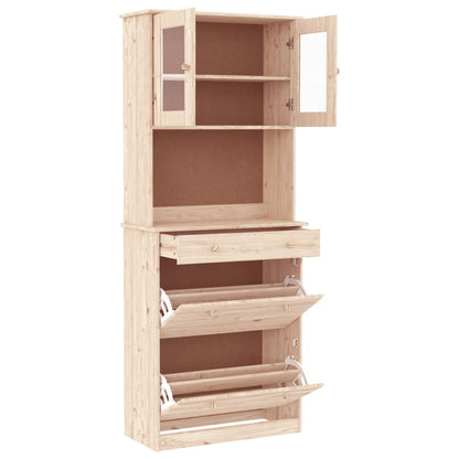 Highboard ALTA 77x35x188 cm Solid Wood Pine