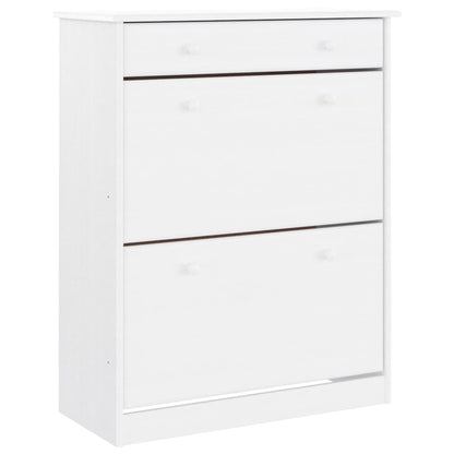 Highboard ALTA White 77x35x188cm Solid Wood Pine