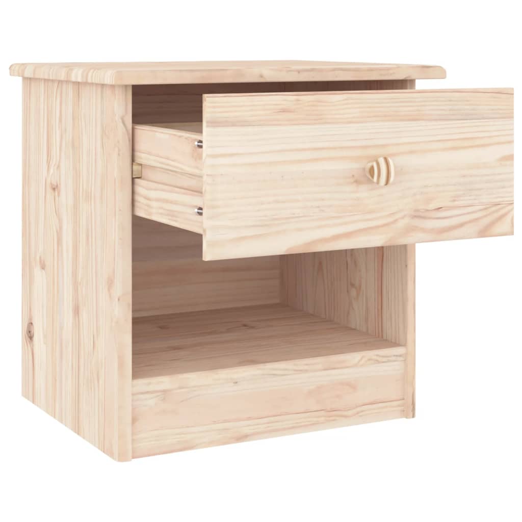 Bedside Cabinet ALTA 41x35x41 cm Solid Wood Pine