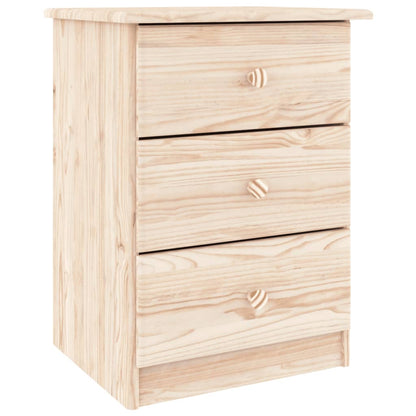 Bedside Cabinet ALTA 41x35x55.5 Solid Wood Pine