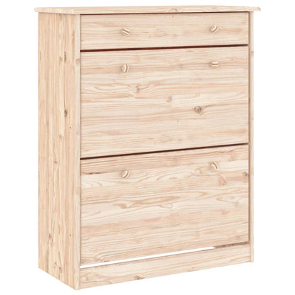 Shoe Cabinet ALTA 77x35x96 cm Solid Wood Pine