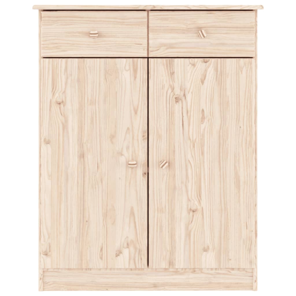 Shoe Cabinet ALTA 77x35x96 cm Solid Wood Pine