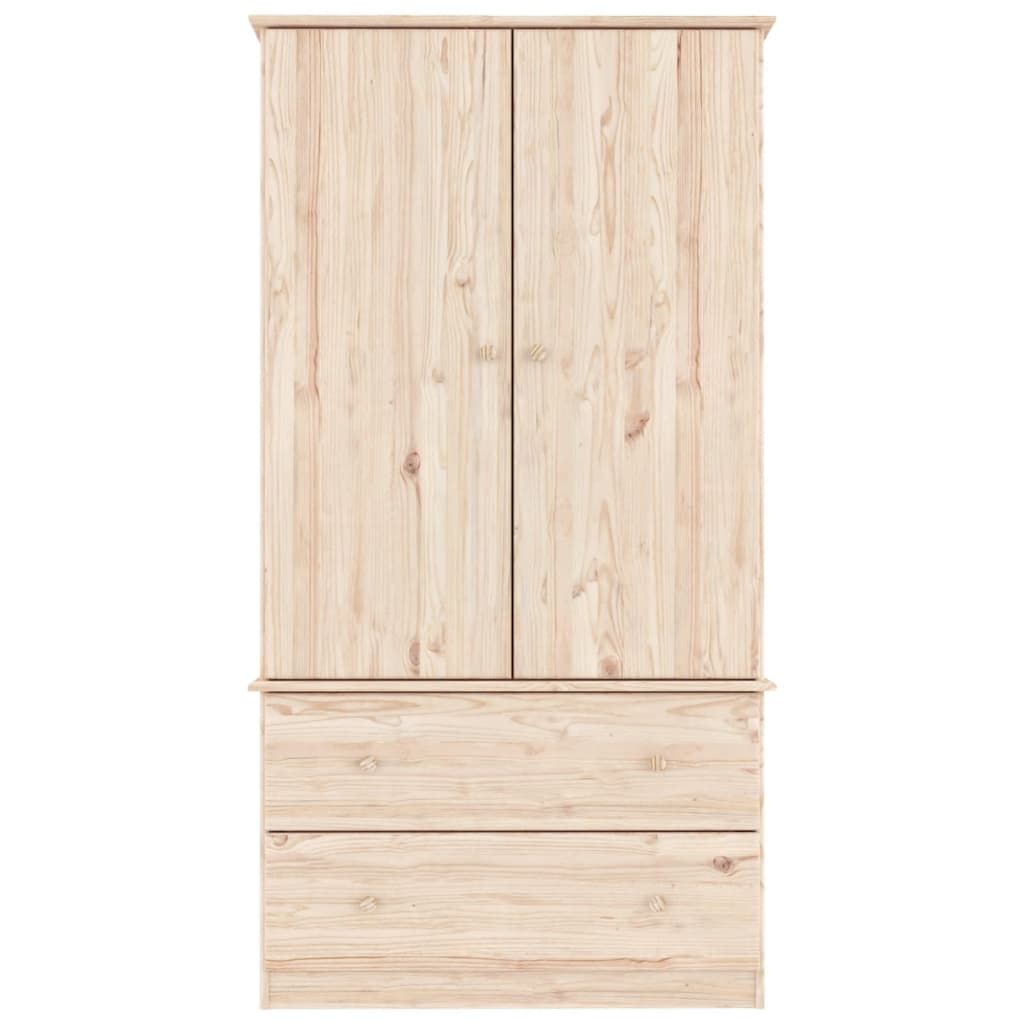 Wardrobe ALTA 90x55x170 cm Solid Wood Pine