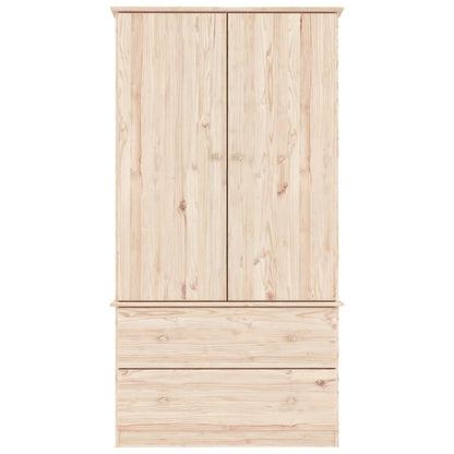 Wardrobe ALTA 90x55x170 cm Solid Wood Pine