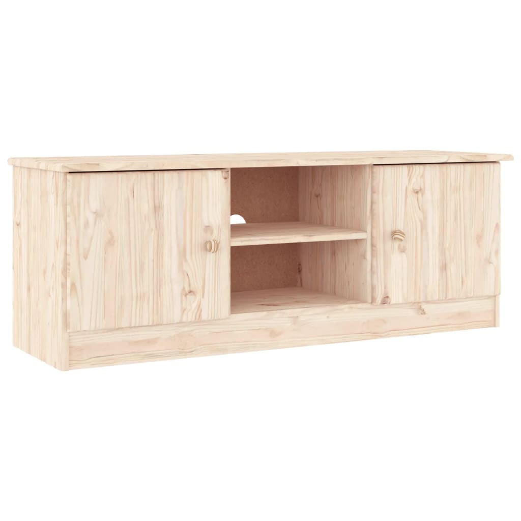 TV Cabinet ALTA 112x35x41 cm Solid Wood Pine