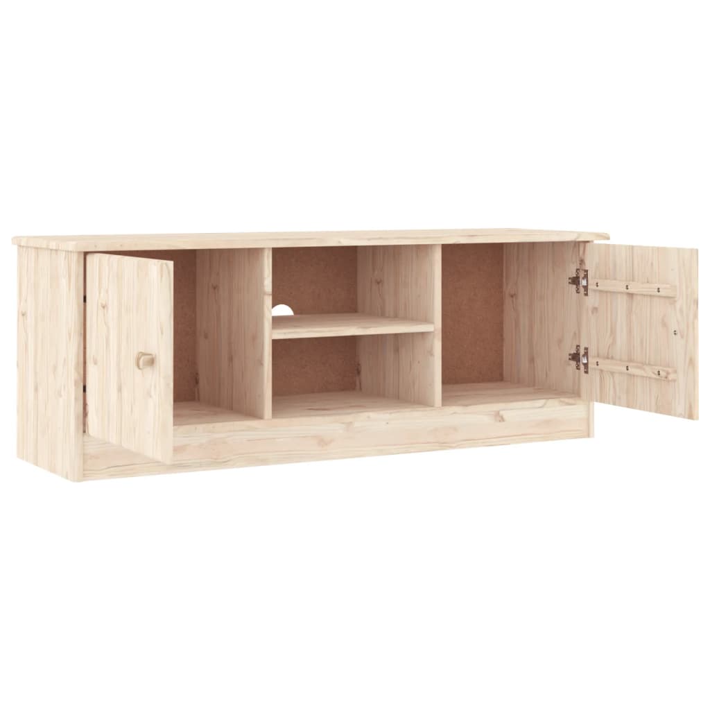 TV Cabinet ALTA 112x35x41 cm Solid Wood Pine