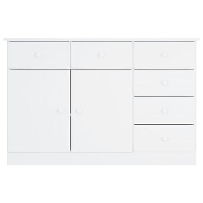 Sideboard ALTA White 112x35x73 cm Solid Wood Pine