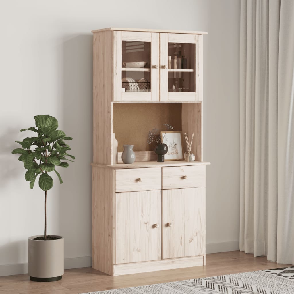 Dresser Top ALTA 77x30x92 cm Solid Wood Pine