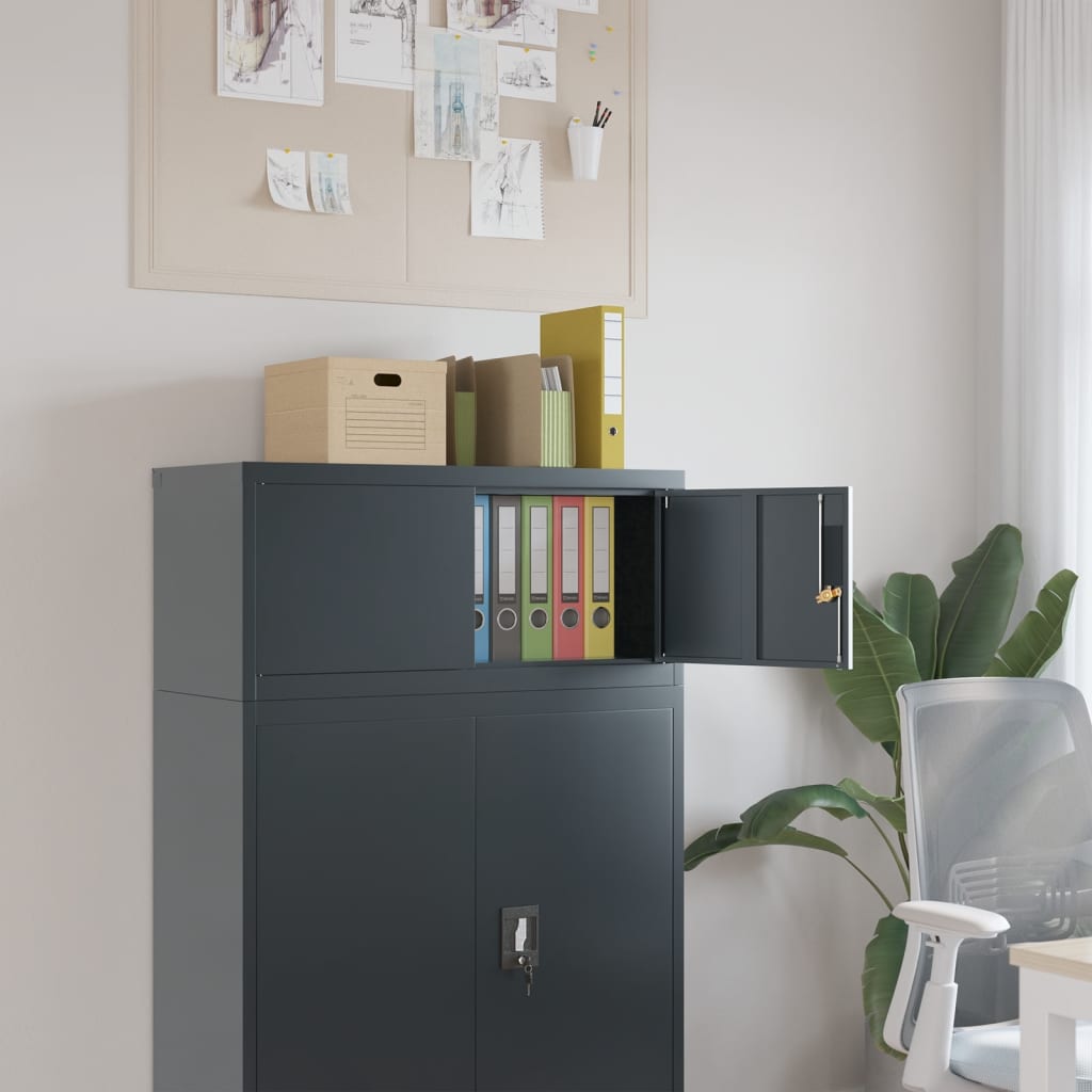 File Cabinet Anthracite 90x40x40 cm Steel