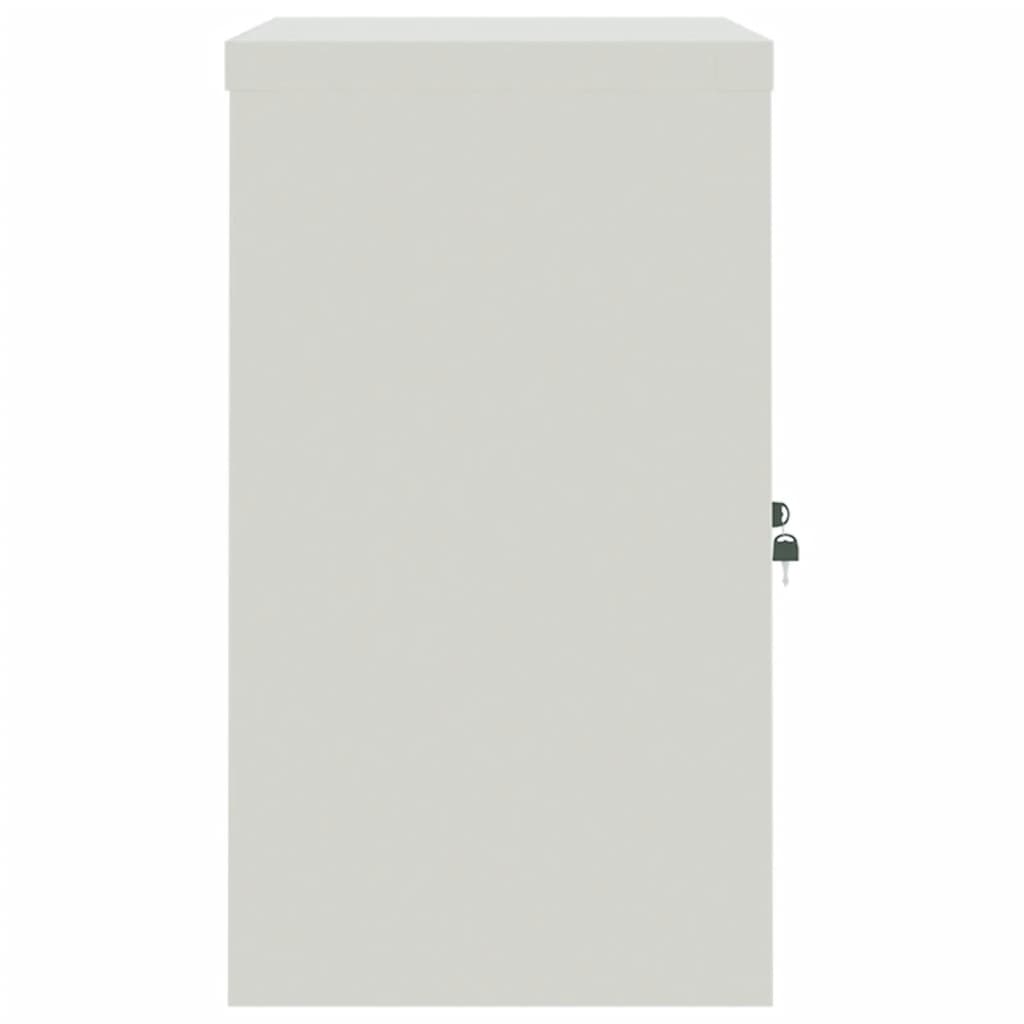 File Cabinet Light Grey and Blue 90x40x70 cm Steel