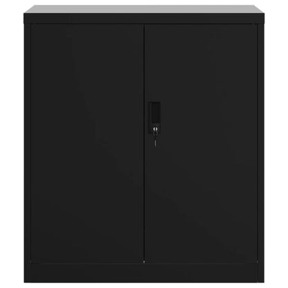 File Cabinet Black 79x40x90 cm Steel