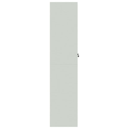 File Cabinet Light Grey 90x40x180 cm Steel