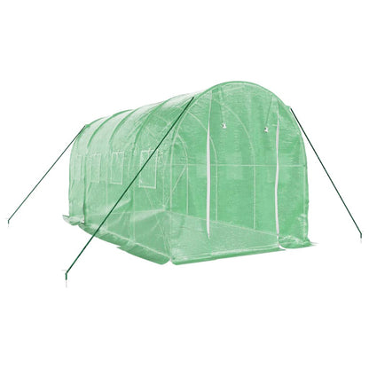 Greenhouse with Steel Frame Green 8 m² 4x2x2 m