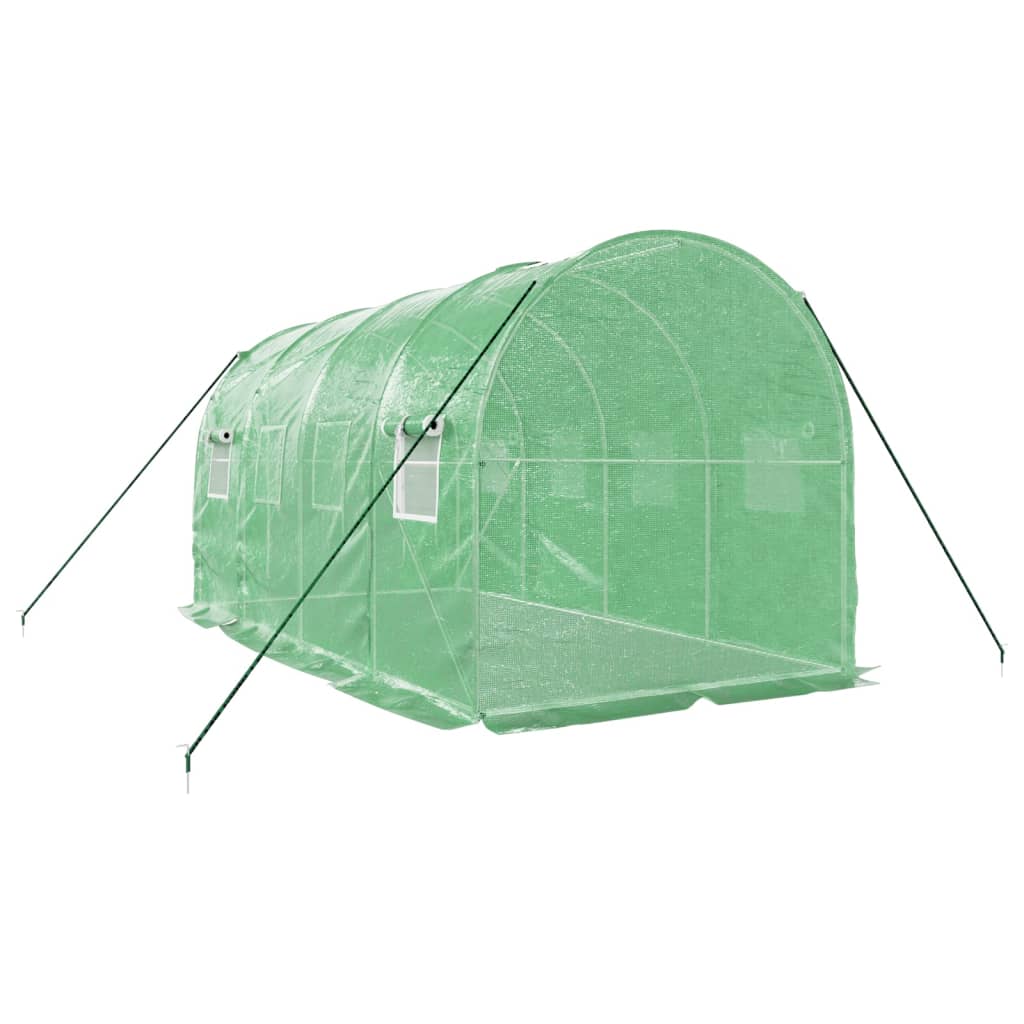 Greenhouse with Steel Frame Green 8 m² 4x2x2 m