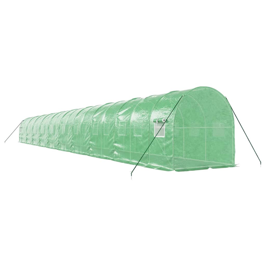 Greenhouse with Steel Frame Green 40 m² 20x2x2 m