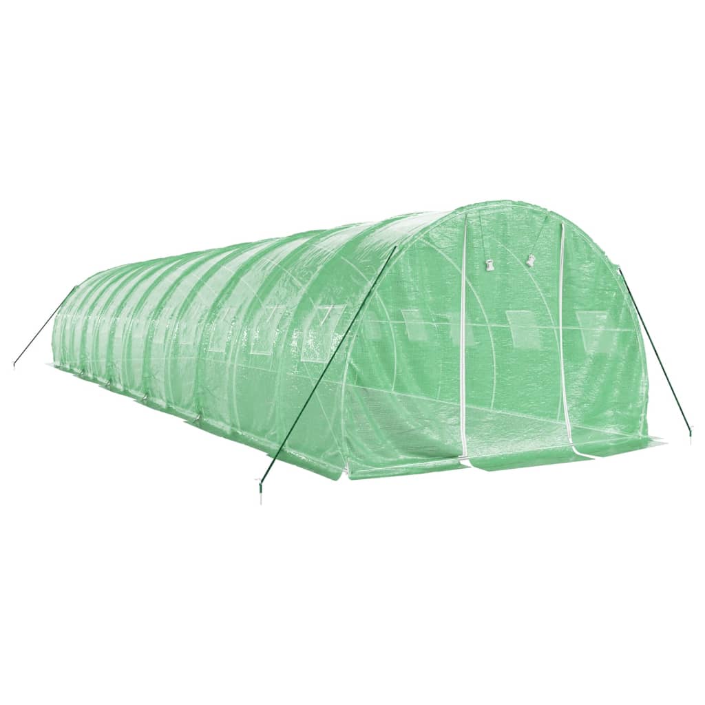 Greenhouse with Steel Frame Green 36 m² 12x3x2 m