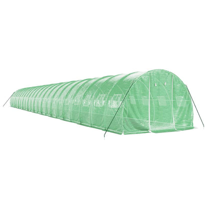 Greenhouse with Steel Frame Green 66 m² 22x3x2 m