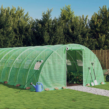 Greenhouse with Steel Frame Green 24 m² 6x4x2 m