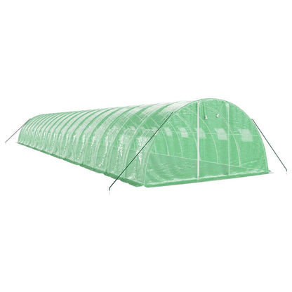 Greenhouse with Steel Frame Green 72 m² 18x4x2 m