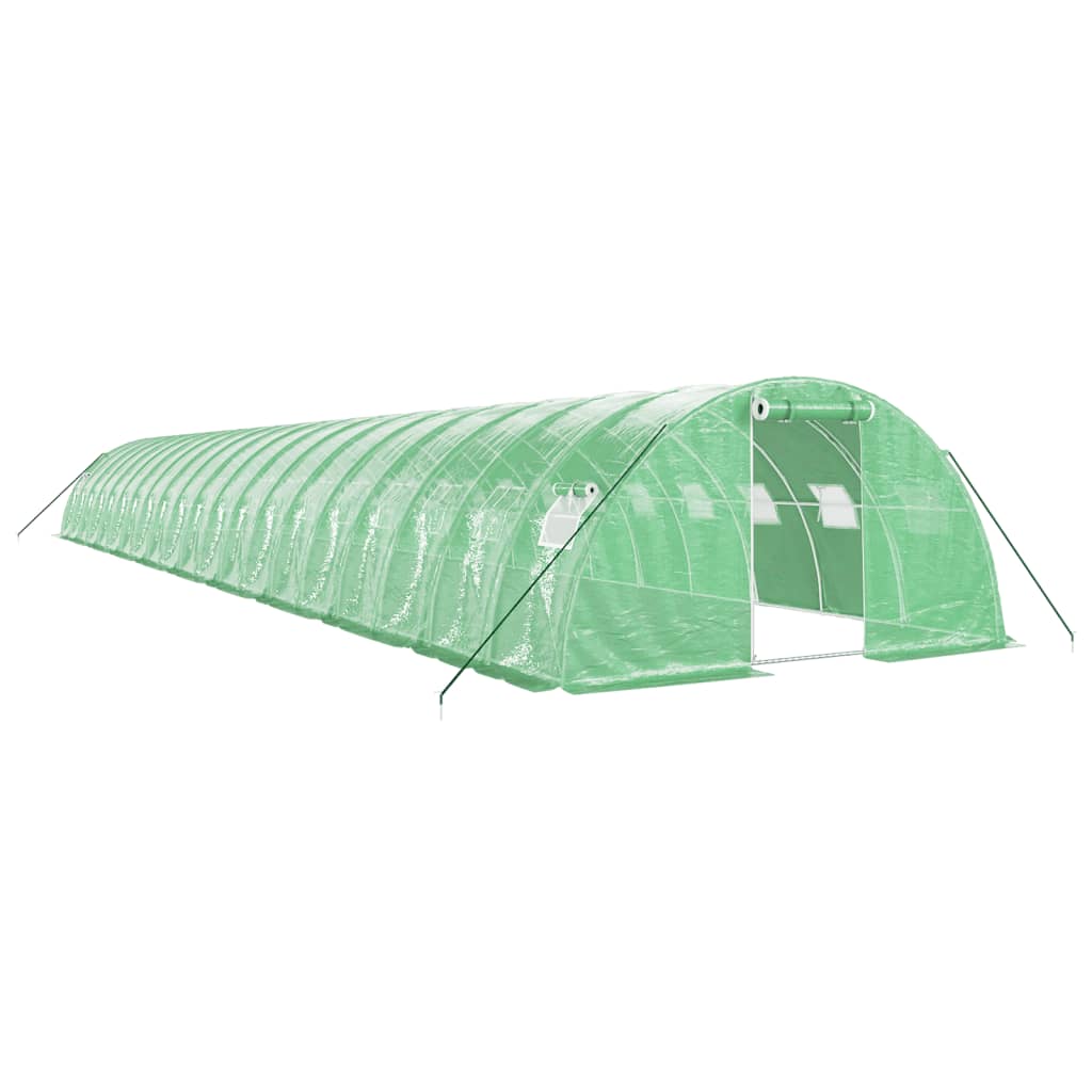 Greenhouse with Steel Frame Green 80 m² 20x4x2 m