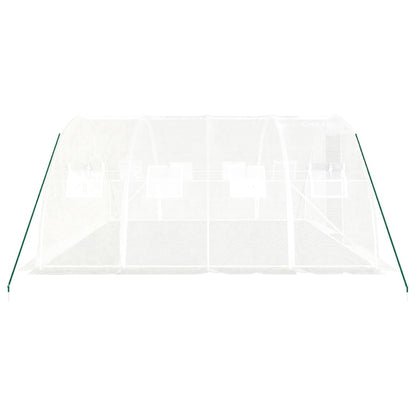 Greenhouse with Steel Frame White 16 m² 4x4x2 m