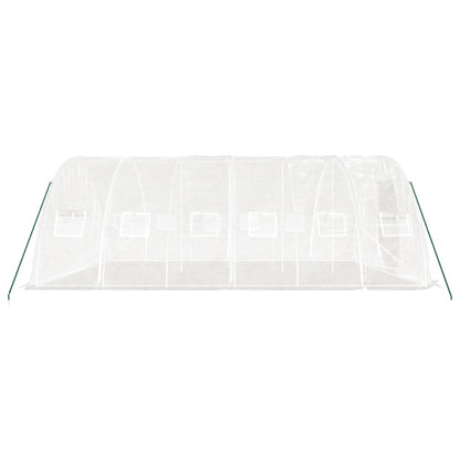 Greenhouse with Steel Frame White 30 m² 6x5x2.3 m